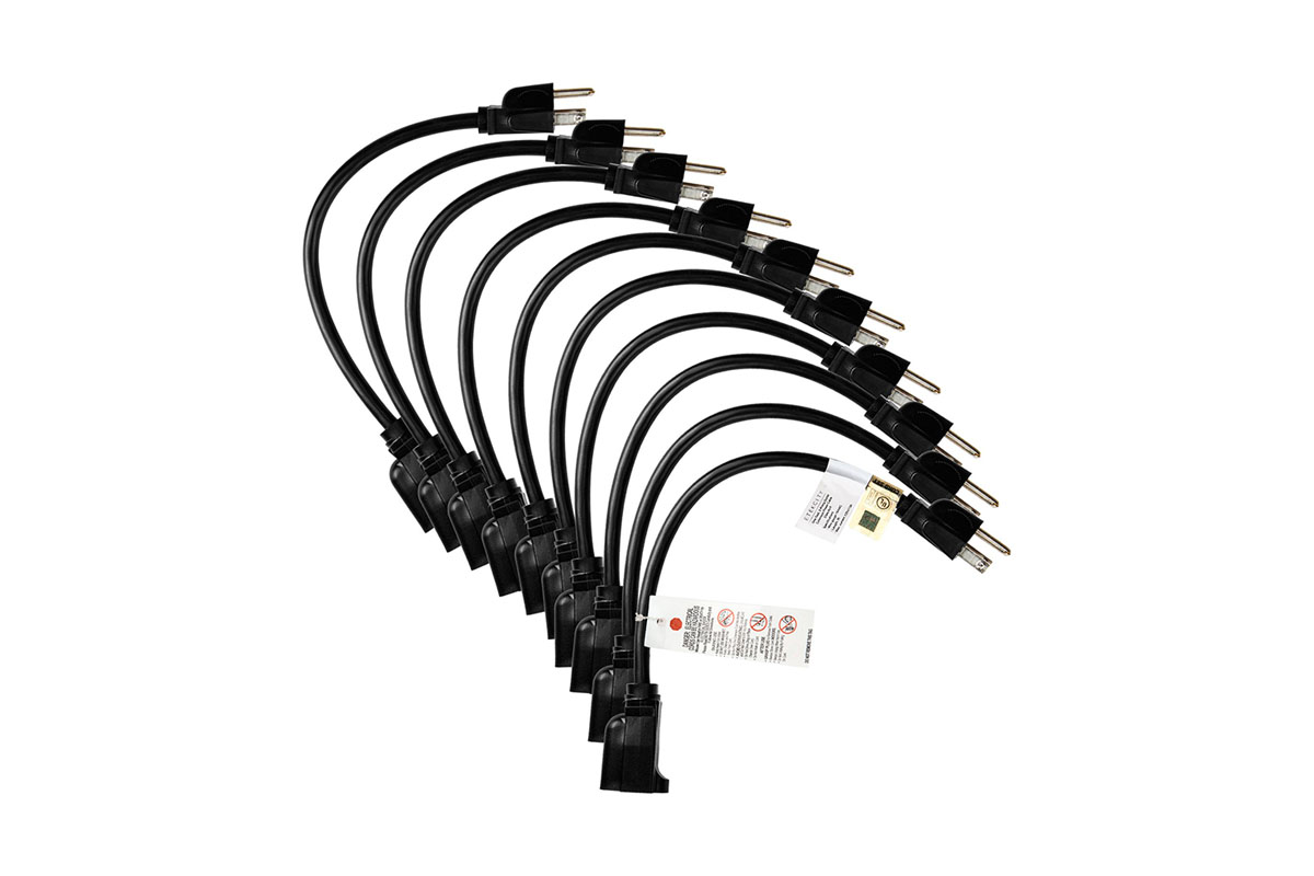 Short Power Extension Cord (10 Pack) Daily Tech Find